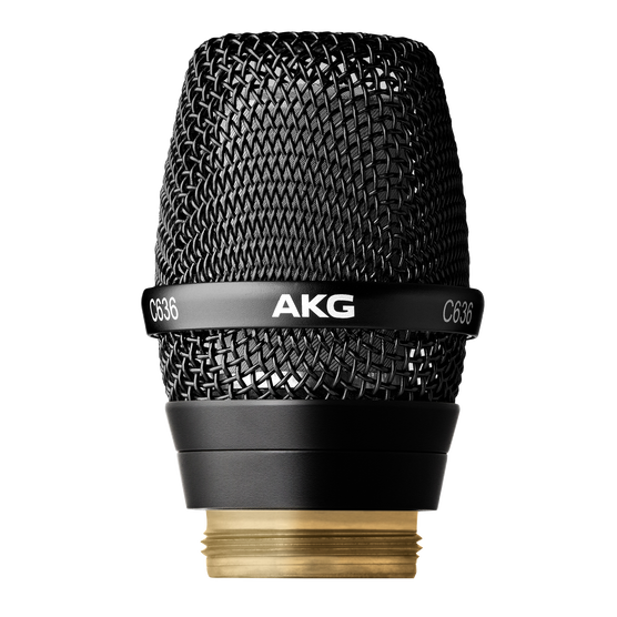 AKG 3439X00030 | C636 WL1 Master reference condenser vocal microphone head