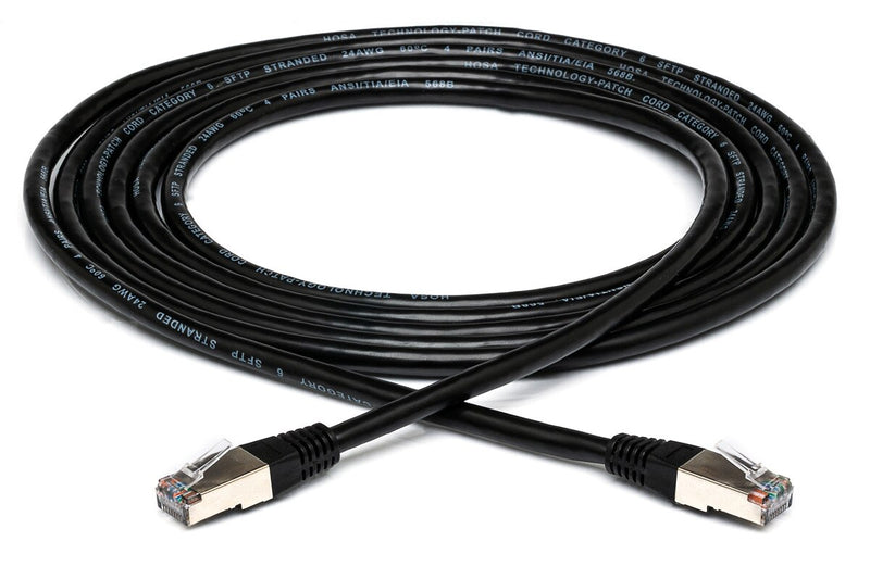 Hosa CAT-6100BK | Cat 6 Cable, 8P8C to Same, 100 ft