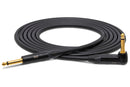 Hosa CGK-025R | Edge Guitar Cable, Neutrik Straight to Right-angle, 25 ft