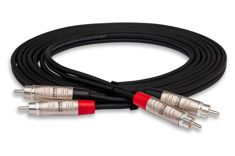 Hosa HRR-075X2 | Pro Stereo Interconnect, Dual REAN RCA to Same, 75 ft