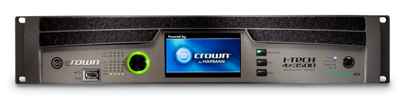 Crown 4X3500HDB-U-USFX | IT4X3500HDB Four-channel, 4000W @ 4Ω Power Amplifier, Binding Post Version