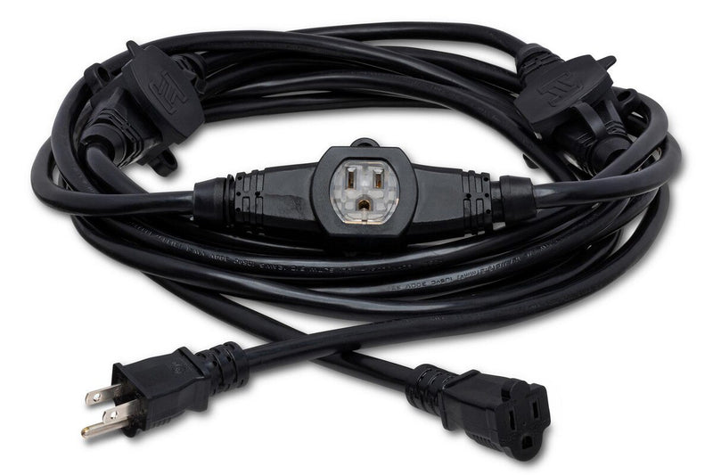 Hosa PDX-225 | Power Distribution Cord, 3 x NEMA 5-15R to NEMA 5-15P, 25 ft