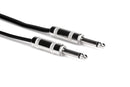 Hosa SKZ-6100 | Speaker Cable, Hosa 1/4 in TS to Same, Black Zip, 100 ft