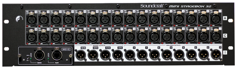 Soundcraft 5049659 | Mini Stagebox 32R Low-cost option for stage connectivity