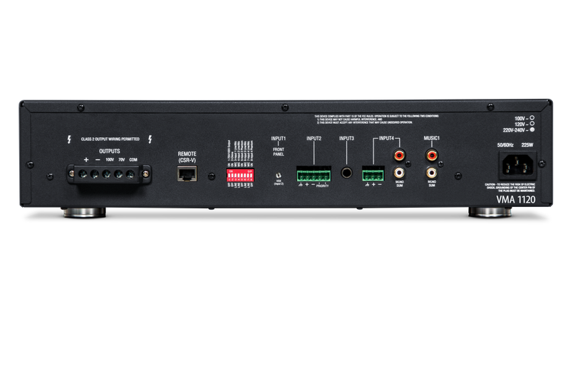 JBL NVMA1120-0-US | VMA 1120 5 input x 120W output Mixer/Amplifiers