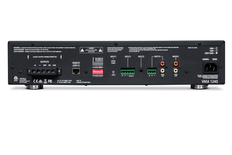 JBL NVMA1240-0-US | VMA 1240 5 input x 240W output Mixer/Amplifiers