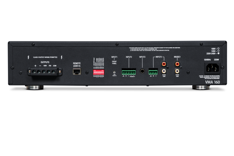 JBL NVMA160-0-US | VMA 160 5 input x 60W output Mixer/Amplifiers