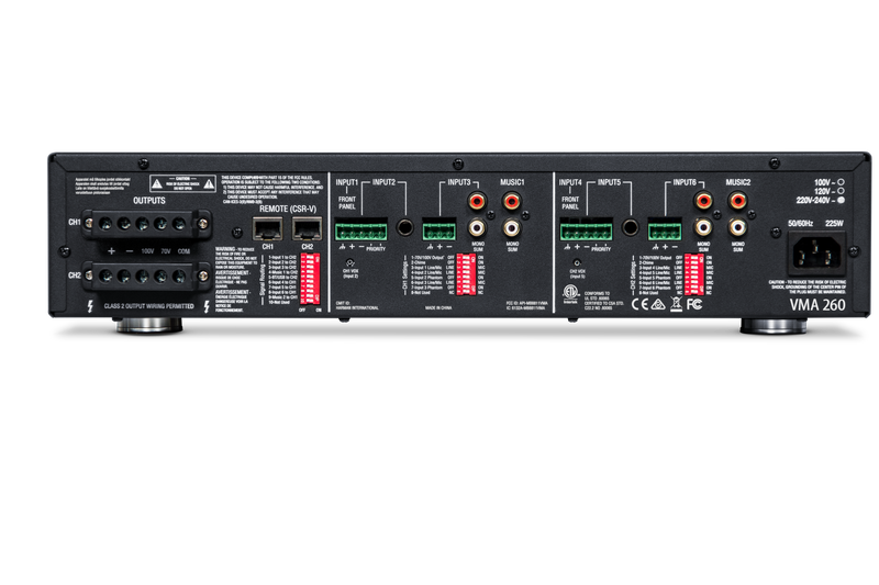 JBL NVMA260-0-US | 8 input x 60/120W output Mixer/Amplifiers