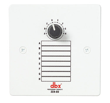 dbx DBXZC9V | ZC-9 ZC 9 Wall Mounted 8 Position Zone Controller