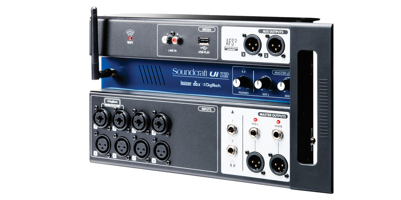Soundcraft SCR-5056217-01 | Ui-12 Digital Mixer US 12-channel Digital Mixer With Wireless Control